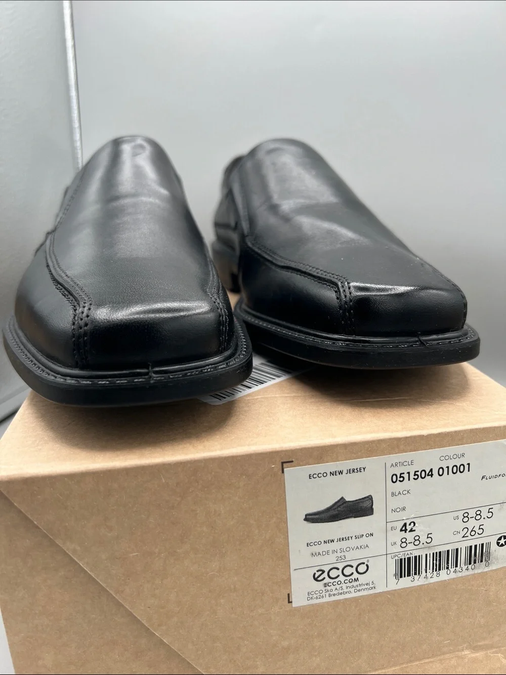 Ecco New Jersey Slip-On Loafers - Black